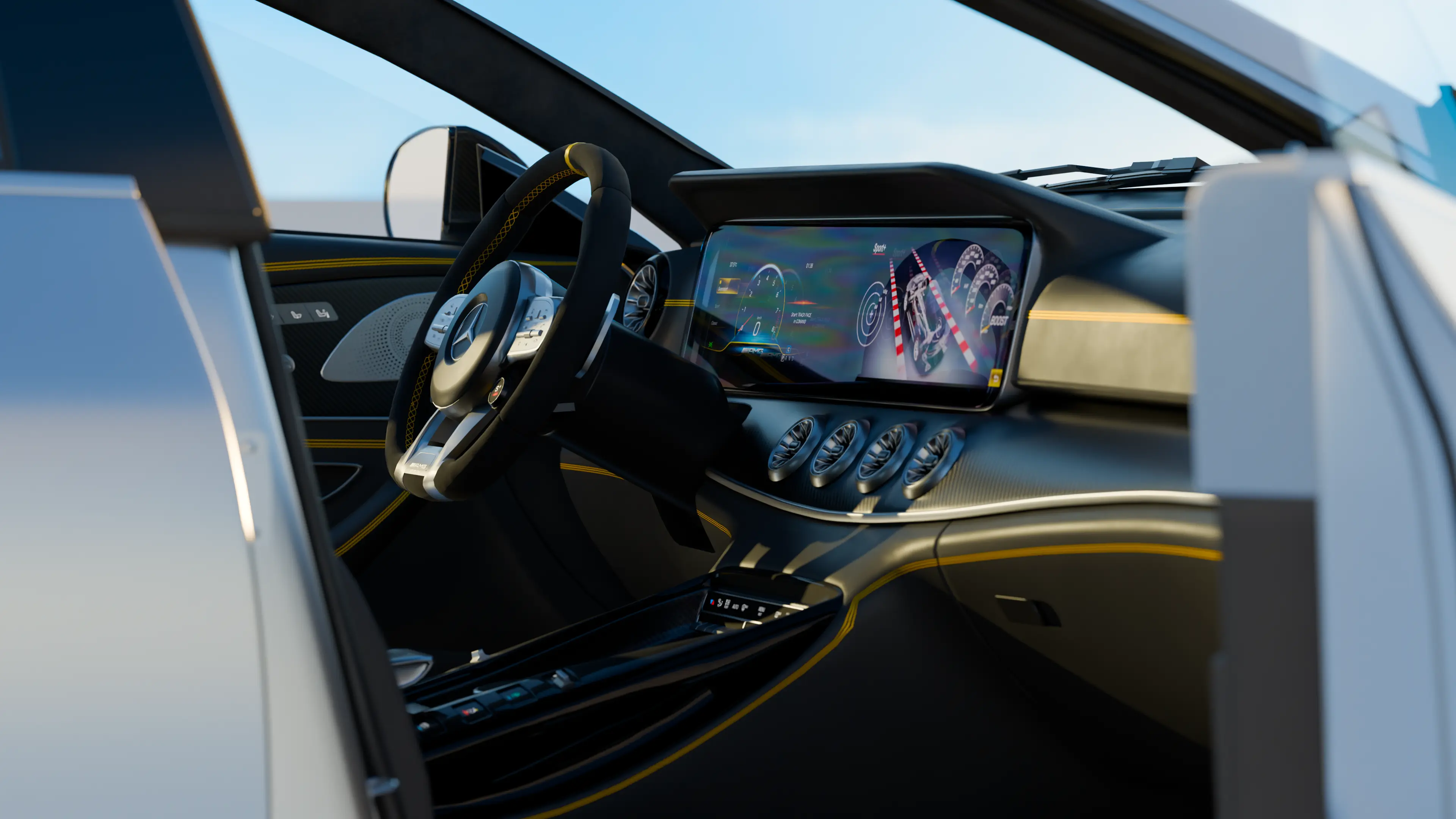 Mercedes-AMG GT 63 S Interior Dashboard Detail